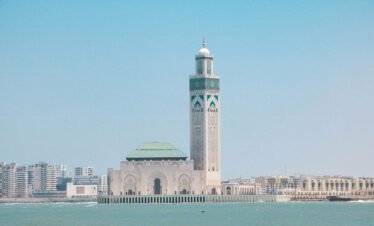 Casablanca cityscape and coastline view