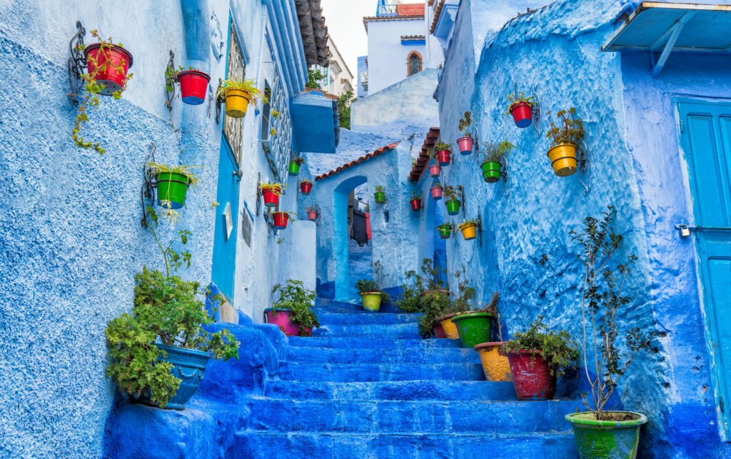 Chefchaouen blue city streets