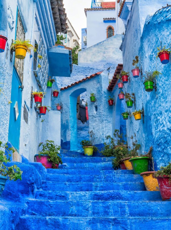 Chefchaouen blue city streets