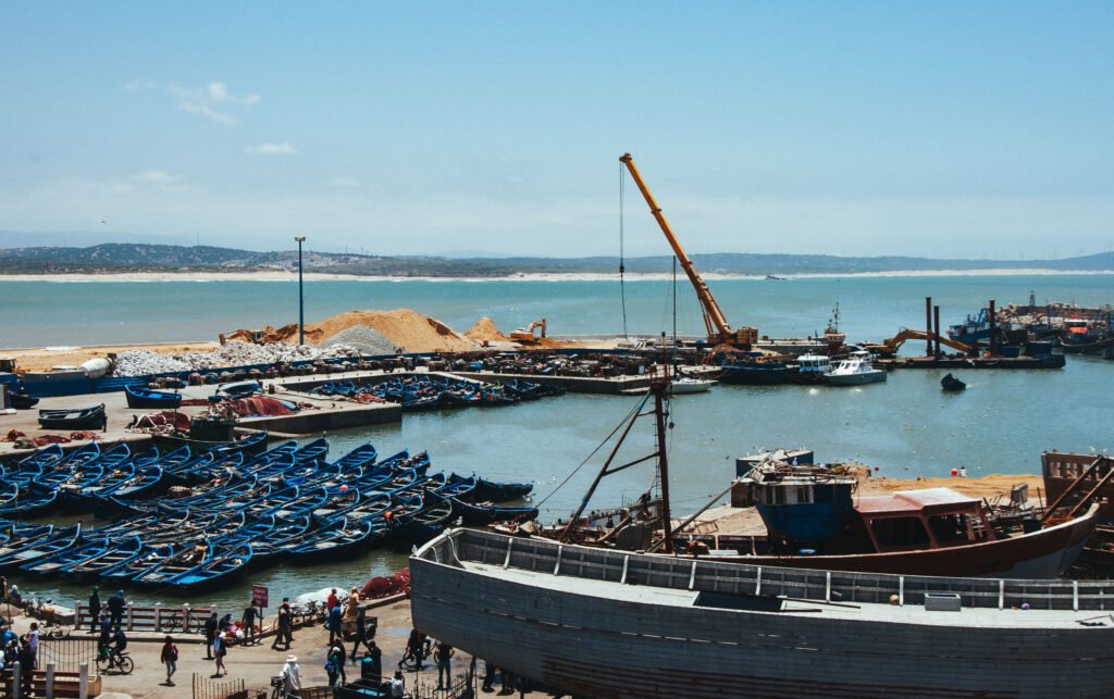 Essaouira seaside with traditional Moroccan architecture