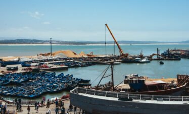 Essaouira seaside with traditional Moroccan architecture