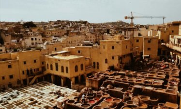 Fes ancient medina panorama