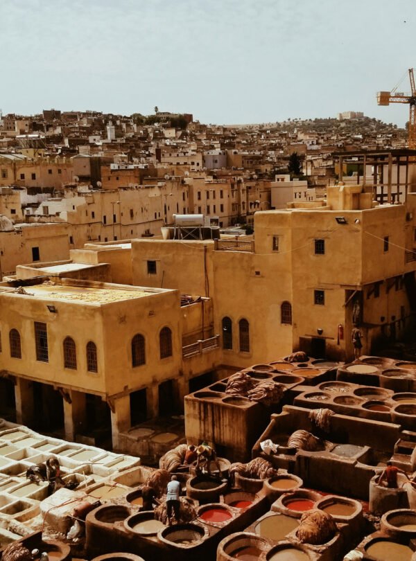 Fes ancient medina panorama