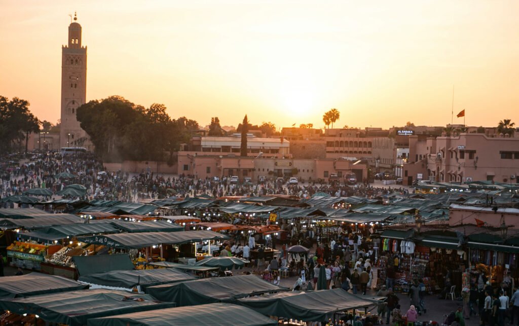 Marrakech traditional market