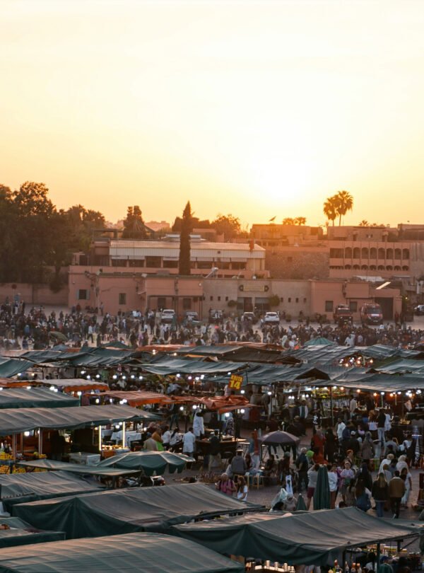 Marrakech traditional market