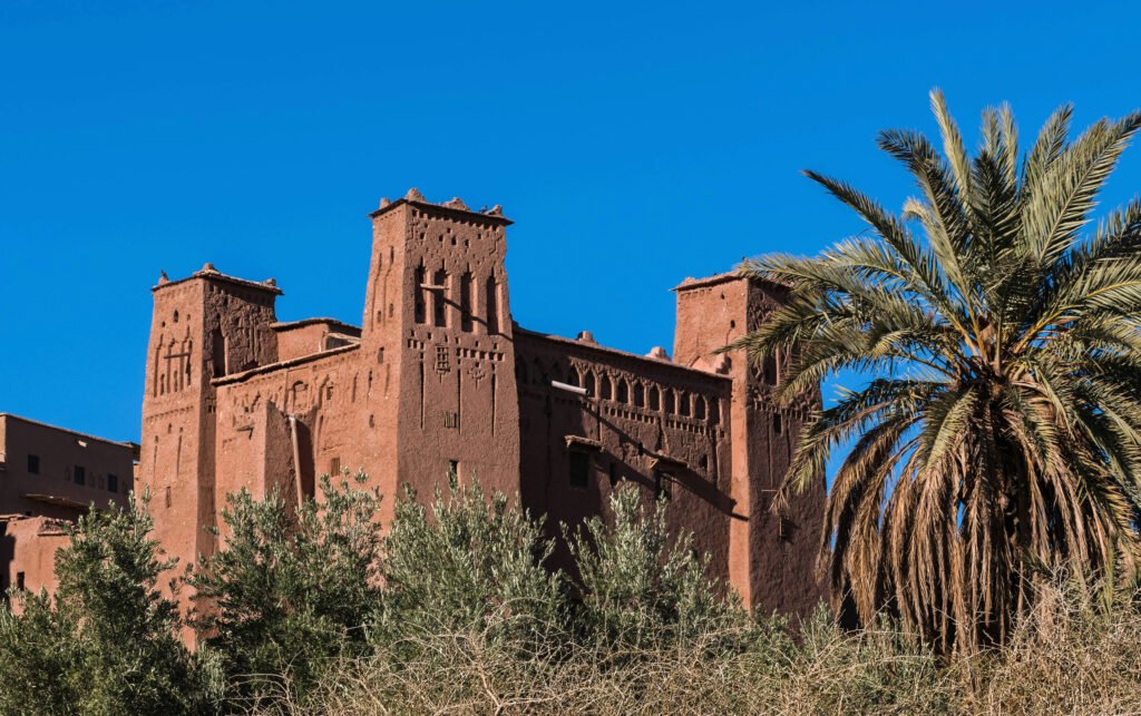 Ouarzazate Kasbah and desert scenery
