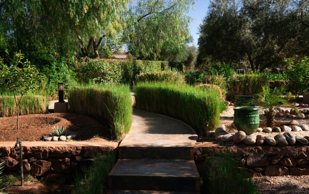 Scenic Ourika Valley landscape and Berber village on a day trip