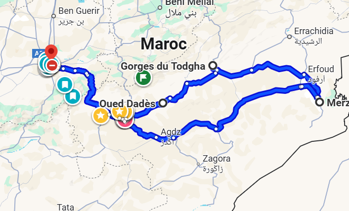 Marrakech to Sahara & Dades Tour